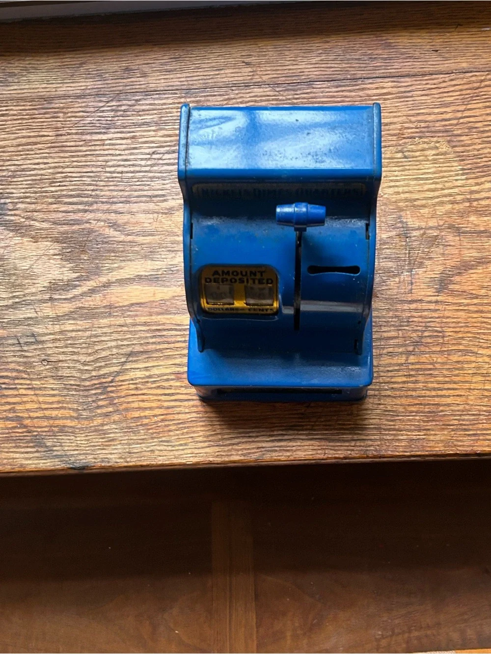 Blue Toy Register Bank - Kids Playset Action Figure Accessory